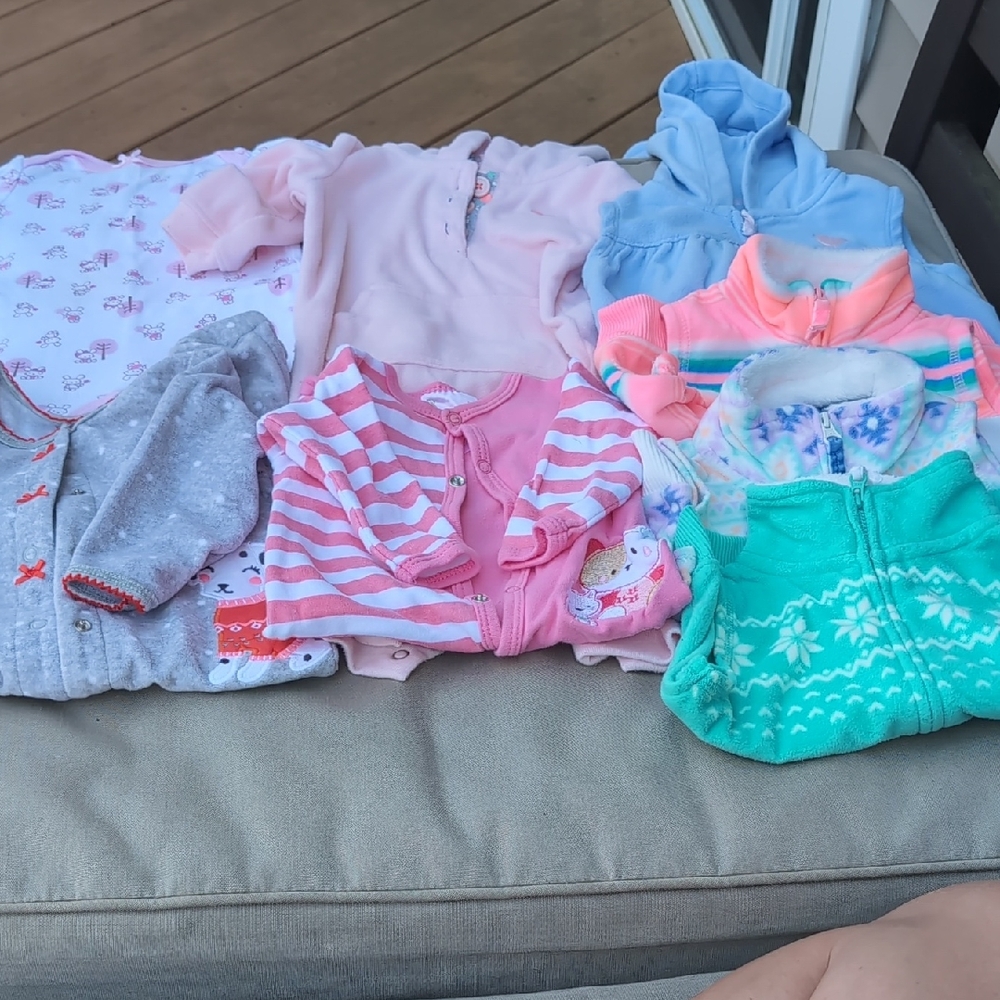 Fleece Baby Onesies and Jackets